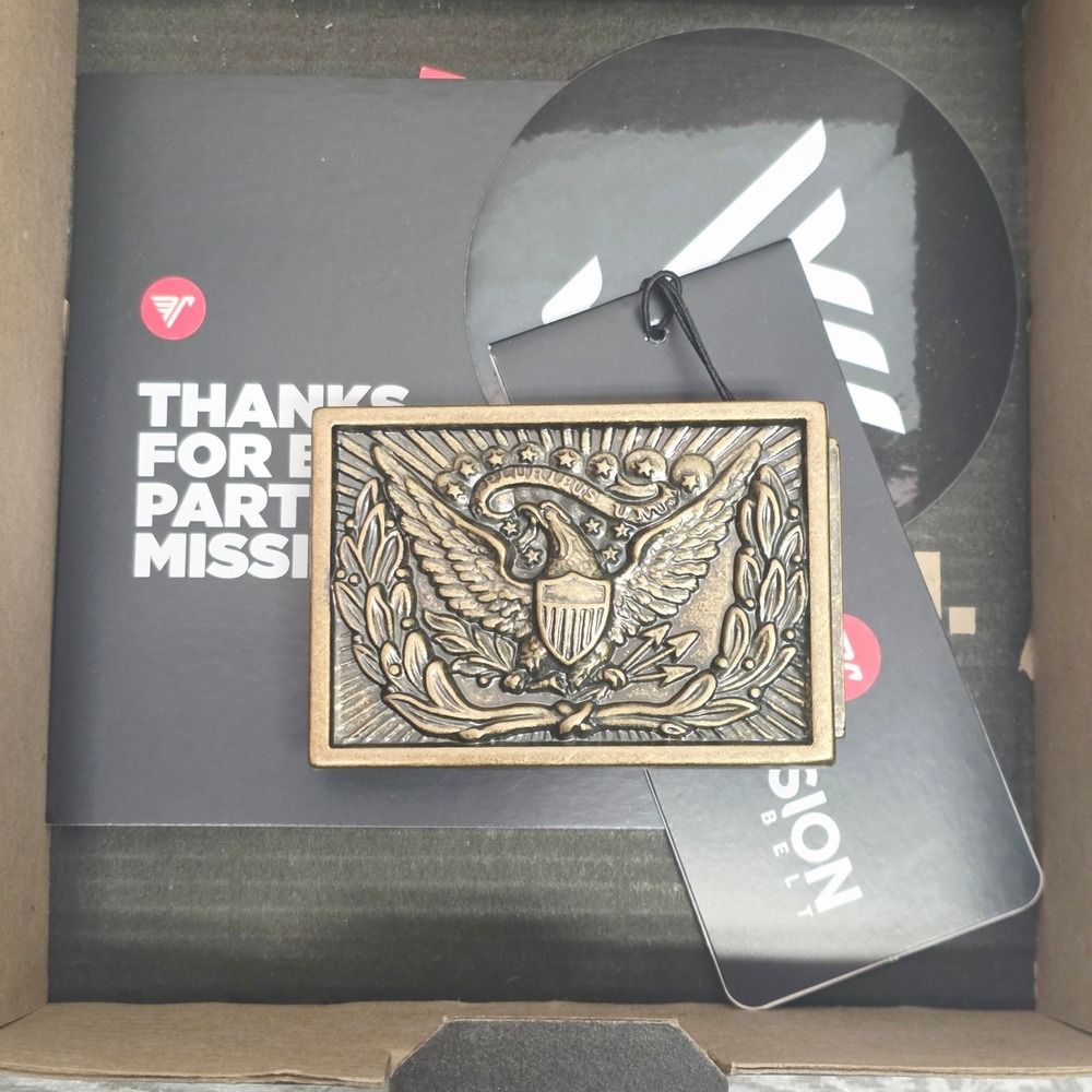 Mission Belt Bronze Eagle Buckle 40mm Ratchet Americana Antique Bronze EAG9 NEW